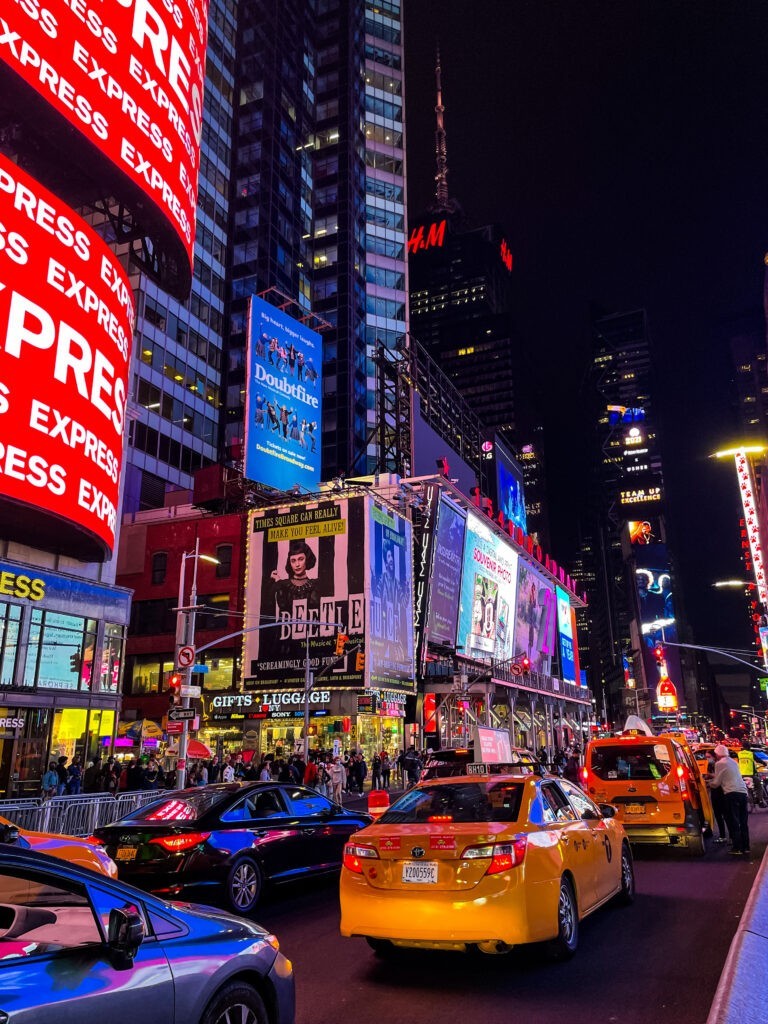 Times Square New York at night New York Travel, NYC, Midtown Manhattan, New York City travel guide, where to go in New York