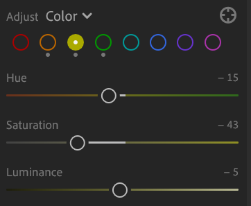 edit colors in lightroom mobile
