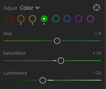 hsl in photo editing